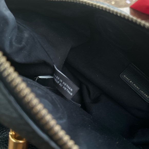 Marc By Marc Jacobs Black Satchel with Gold Accents - Picture 4 of 7